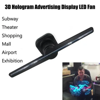 Universal LED Holografisk Projektor Transportabel Hologram Afspiller 3D Holografiske Dispaly Fan Unikke Hologram Projektor