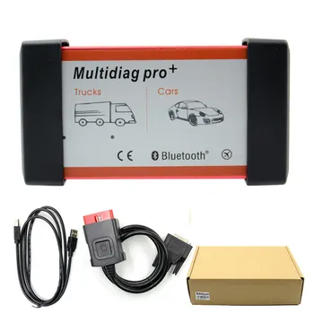 Universal Multidiag Pro+ Full 8 Bil Kabler VD TCS CDP PRO OBD2 Bluetooth Automatisk Scanner OBDII 2 Bil Trucks Tester Diagnostisk Værktøj