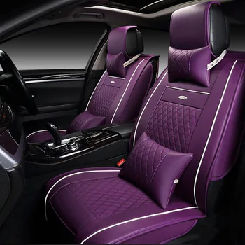 Universal PU Læder bil sædebetræk For Jaguar XF-XE XJ F-TEMPO F-TYPE, mærke, firma, blød auto tilbehør bil klistermærker bil styling