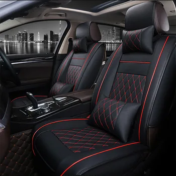 Universal PU Læder bil sædebetræk For Jaguar XF-XE XJ F-TEMPO F-TYPE, mærke, firma, blød auto tilbehør bil klistermærker bil styling