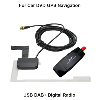 Universal USB 2.0 Digital DAB+ Radio Tuner Modtager Antenne Antenne BOX til Android 7.1/6.0/5.1/4.4 Car Radio i Europa lande