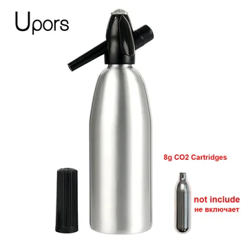 UPORS Professionel Sodavand Sifon 1L Aluminium CO2-Sparkle Sodavand Kaffefaciliteter Bar Værktøjer