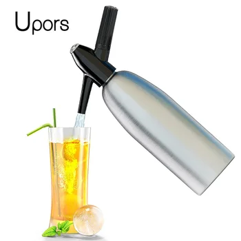 UPORS Professionel Sodavand Sifon 1L Aluminium CO2-Sparkle Sodavand Kaffefaciliteter Bar Værktøjer