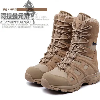 US ARMY Ultra Boot Åndbar Taktiske SWAT Støvler Sand Bevis Bekæmpe Støvler fuldnarvet leather1000D nylon støvler Gratis Fragt