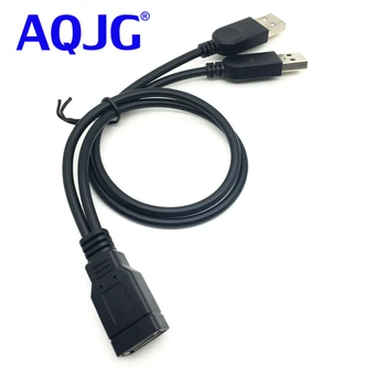 USB 2.0-EN Kvinde 2 Dual USB mandlige Hub Power Adapter Y Splitter kabel Ledning Udvidelse Kabel-HUB-stik