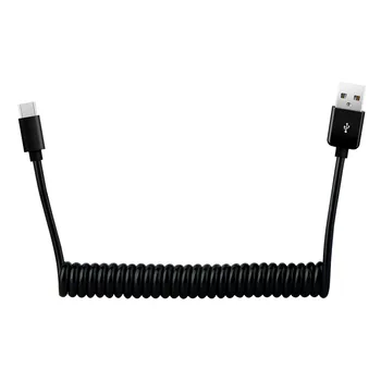 USB 2.0 Type C Kabel Foråret Data Sync Oplader Kabel Til Nokia N1 Tablet Letv Fleksibel Elastisk Stretch USB Oplader Kabel