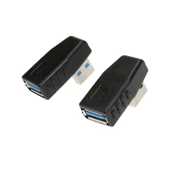 USB 3.0-Albue Kabel-Adapter, USB-Extension Line Mandlige og Kvindelige 90 Graders Computer Kabler & Stik