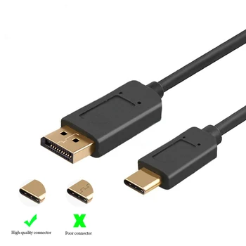 USB-C/USB3.1 Type-C til DisplayPort Kabel Understøtter 4K Eksterne Video Grafik USB-C-DP for Nye Macbook til Samsung S8
