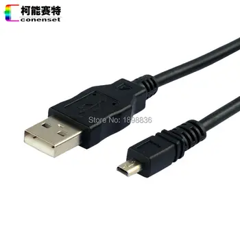 USB-Data Sync Kabel, Ledning til Nikon Coolpix L100 L110 L120 L19 L20 L22 S1000pj S1200pj S5200 S560 S570 S6000 S6100 S620 C