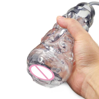 USB-Genopladelige Stærkt Sugende Maskine Oral Sex Mandlige Masturbator Cup El-Blow job Vibrerende Sex Legetøj Til Mænd