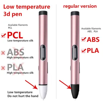 USB-stik 3d printet pen 3d penne lav temperatur version Smart 3d-Printer pen 3 d model tegning pen til børn de Bedste Gaver