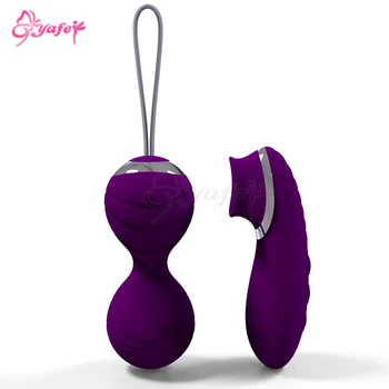 USB-Trådløs Fjernbetjening G Spot Vibrator Æg Ben Wa bolden Kegel Bold Klitoris Stimulator Genopladeligt sexlegetøj til Voksne Kvinder