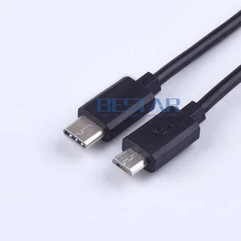 USB Type C til Mikro-USB-Kabel 3 M 1m Type USB-C til Micro-B USB 2.0-Sync Afgift Data Kabel-Hvid & Sort