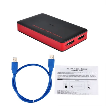 USB3.0 1080P 60fps HDMI-Spil Video Capture-Kort Optagelse Boks ,Windows/Linux/Mac Win10 Drive-gratis,USB 3.0-Live-Streaming RTMP