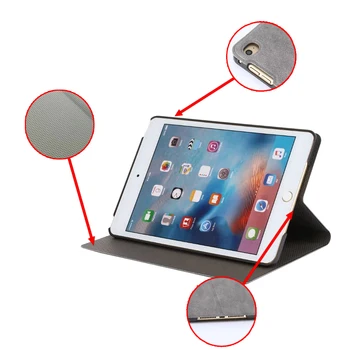 UTOPER Retro Hjorte Mønster etui Til iPad 2 Tilfælde Sleep/Wake Up Flip 3D Prægning i Læder Cover Til iPad 3 4 Smart Stand Holder Taske