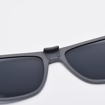 UV400 Mænd Solbrille mærke nat kørsel TR90 Dobbelt formål vintage briller #LJ-816