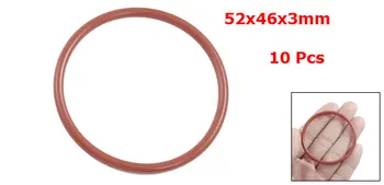 Uxcell 10 Stk 3Mm Sort Gummi O-Formede Ringe Olie Tætning Pakning Skive-Id . | 40mm | 42mm | 44mm | 46mm | 47mm | 49mm | 52mm |