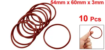 Uxcell 10 Stk 3Mm Sort Gummi O-Formede Ringe Olie Tætning Pakning Skive-Id . | 40mm | 42mm | 44mm | 46mm | 47mm | 49mm | 52mm |