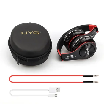 UYG ST-422 Bluetooth-hovedtelefoner, Trådløse hovedtelefoner, over-øret stereo Headset med mikrofon støtte TF kort FM til smart phone