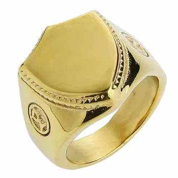 Valily Smykker til Mænd Ring Nyt Design sort simple Geometriske Vintage-band ring i rustfrit stål mode finger ringe, smykker til mænd