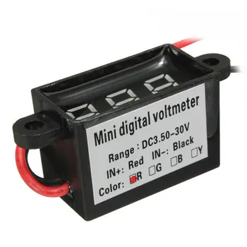 Vandtæt 0.28 DC 3.5-30V Mini Digital LED-Voltmeter Volt Meter F 12V Bil Moto