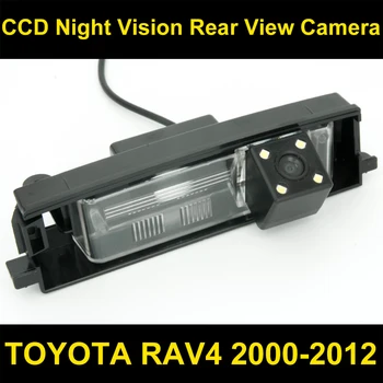 Vandtæt 0Lux/ 4 LED-bakkamera BackUp Reverse Parkering Kamera til TOYOTA RAV4 2000-2012 Bilen bak-kamera 8067LED
