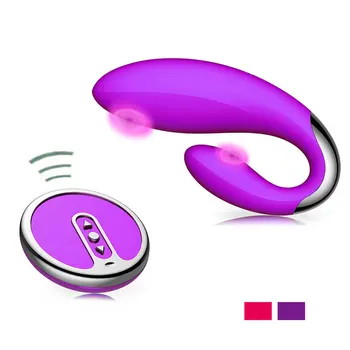 Vandtæt 10 Speed Trådløs Fjernbetjening USB-Genopladelige Daul Vibrator Sex Legetøj Til Kvinder, Par G-Spot Klitoris Massager
