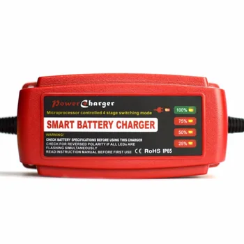 Vandtæt 12V 5A Bilens Batteri Oplader Vedligeholder & Desulfator Smart Batteri Oplader til GENERALFORSAMLINGEN GEL Batterier EU/AU/UK/US Stik