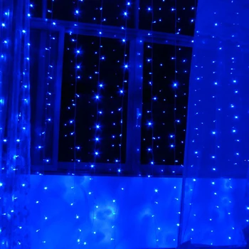 Vandtæt 3m*3m 300LEDs, blinkende lys lane LED String gardin lys Jul hjem garden festival lys 110v 220v EU UK AU