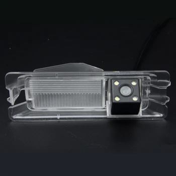 Vandtæt 4 LED-bakkamera BackUp Reverse Parkering Kamera til Nissan Marts Renault Logan Renault Sandero W