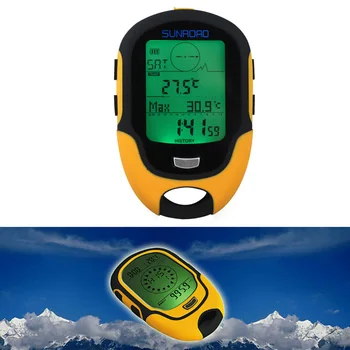 Vandtæt FR500 Multifunktions-LCD-Digital Højdemåler, Barometer, Kompas Bærbare Udendørs Camping Vandring, Klatring Højdemåler Værktøjer
