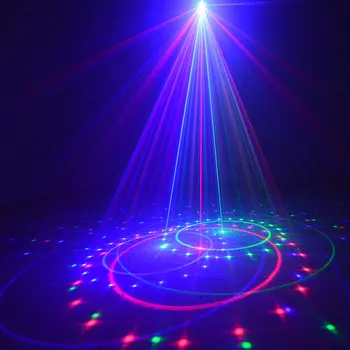 Vandtæt IP65 julelys Udendørs RGB Laser Brusere Projektor Bevægelse Med IR Fjernbetjening 20 Mønster kulørte Lamper Luminaria