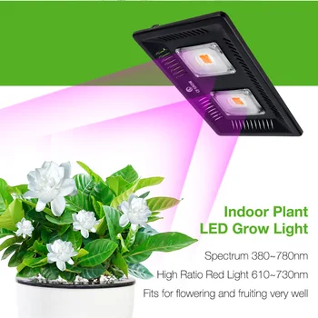 Vandtæt IP67 COB Led vækst Lys Fulde Spektrum 200W Ultra-Tynde LED Voksende Lampe til Grøntsager Blomstre Indendørs Udendørs Anlæg