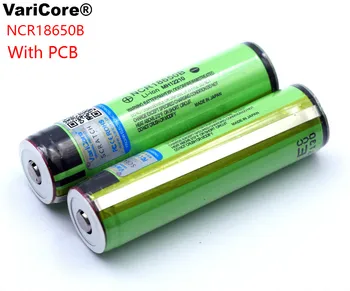 VariCore Beskyttet Oprindelige 18650 Genopladeligt batteri NCR18650B 3400mah med PCB 3,7 V For Panasonic lommelygte batterier
