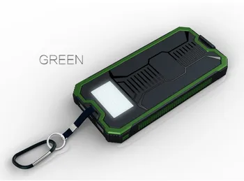 VariCore Sol alternativ batteri telefon dual USB batteri telefonen 20000mAh vandtæt power solar panel med LED