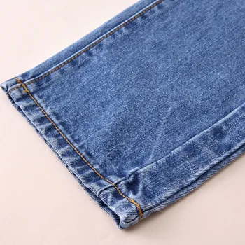 Varm Personlighed Hul Barsel Jeans Graviditet Tøj i Stor Størrelse Barsel Kvinder Løse Bukser Gravid Bomuld Jean YL402