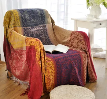 Varm sofa dekorative slipcover Kaster på Sofa/Seng/Rejser Plaider Rektangulære farve syning tæpper 2016 nye tæpper