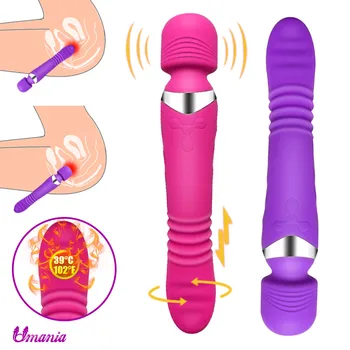 Varme, Stræk-Dildo og G-Spot Vibrator til Kvinden Stærk Voksen Sex Legetøj Personlige Klitoris Massager Magic Wand AV
