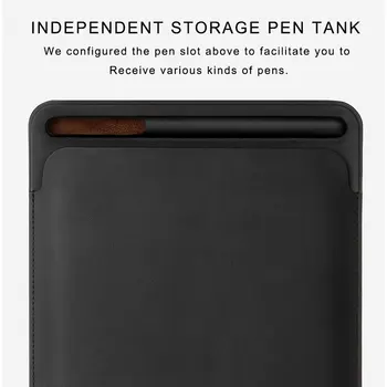 Varmt PU læder Sleeve Etui Taske Til iPad Pro 12.9 tommer Cover med Blyant Slot til Apple iPad Pro 12.9 Bag shell +film &pen