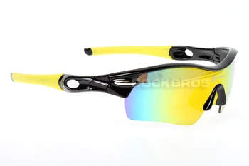 Varmt! RockBros Polariseret Cykling Sol Briller Udendørs Sport Cykel Briller Cykel Solbriller TR90 Briller Brillerne 5 Linse #10004