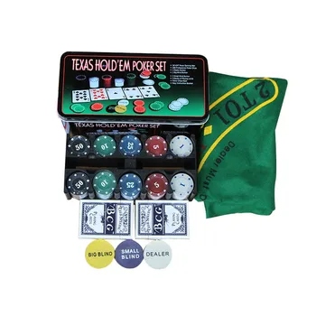 Varmt!Super tilbud - 200 Baccarat chips Overenskomstforhandlinger Poker Set - Blackjack - Blinds - Forhandler - Poker Kort - Med Gaver