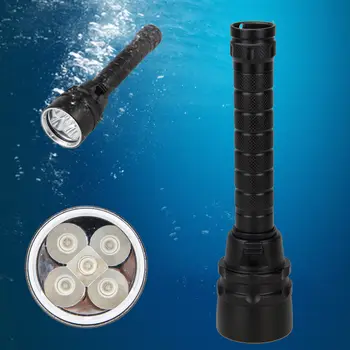VASTFIRE Vandtæt dykning flashligh 8000Lm 18650 5X UV-Flash Light LED Lanterne Torche Undersøiske 100m 365nm-395nm