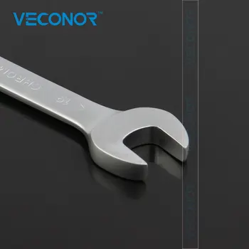 VECONOR 8-19mm Fleksible Hoved Kombination Skralde nøgle Sæt Skralde Nøgle Skruenøgle Skruenøgle Kedelig Blankpoleret CRV-Materiale