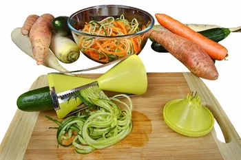 Vegetabilsk Spiralizer Rivejern Vegetabilske Spiral Slicer Cutter Spiralizer for Gulerod, Agurk, Courgette Køkken værktøjer gadget