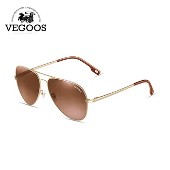 VEGOOS Brand Design Polariseret Cool Mænd Piloter Solbriller med UV-Beskyttelse Sol Briller Pilot Stor Størrelse L #3025L