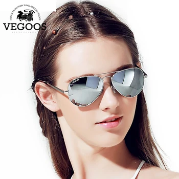 VEGOOS Hot Salg Nye Solbriller Kvinder Mænd Luftfart Polariseret Flash Spejlet Linse med UV-Beskyttelse, Sol Briller, Oculos De Sol #3025W