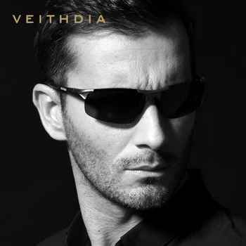 VEITHDIA Brand Designer Aluminium Herre Solbriller, Polariserede solbriller Briller Tilbehør Til Mænd oculos de sol masculino 6518