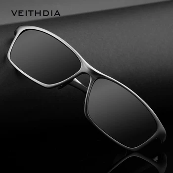 VEITHDIA Brand Designer Aluminium Mænds Polariserede Solbriller Solbriller, Briller Tilbehør til Mænd Blå Spejl solbriller Goggle 6520