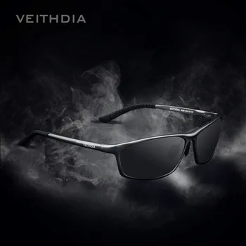 VEITHDIA Brand Designer Aluminium Mænds Polariserede Solbriller Solbriller, Briller Tilbehør til Mænd Blå Spejl solbriller Goggle 6520