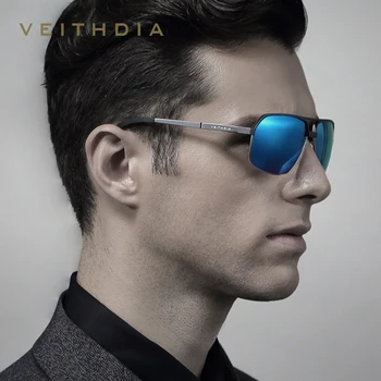 VEITHDIA Brand Designer UV400 Polariserede Solbriller Mænd Al-Mg-Brillerne Sol Briller Mandlige gafas oculos de sol masculino 6521
